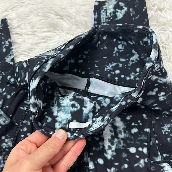 Lululemon Fast & Free 7/8 Tight II *Nulux 25" Pixel Haze Multi Black - Picture 3 of 6